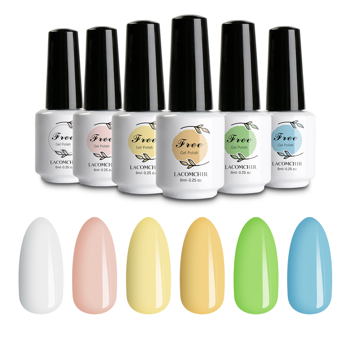 Nail Gel Polish Set UV/LED Gel 8ml*6pcs